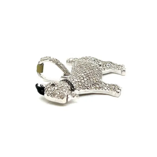 10k Yellow Gold & Diamonds 2ct Iced Out Goat Pendant - SP17639A