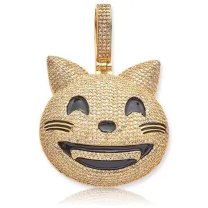 10KY 2.00CTW DIAMOND SMILING CAT EMOJI