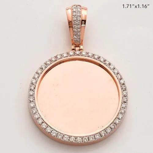 14KR 1.15CTW DIAMOND MEMORY PENDANT - SINGLE ROW