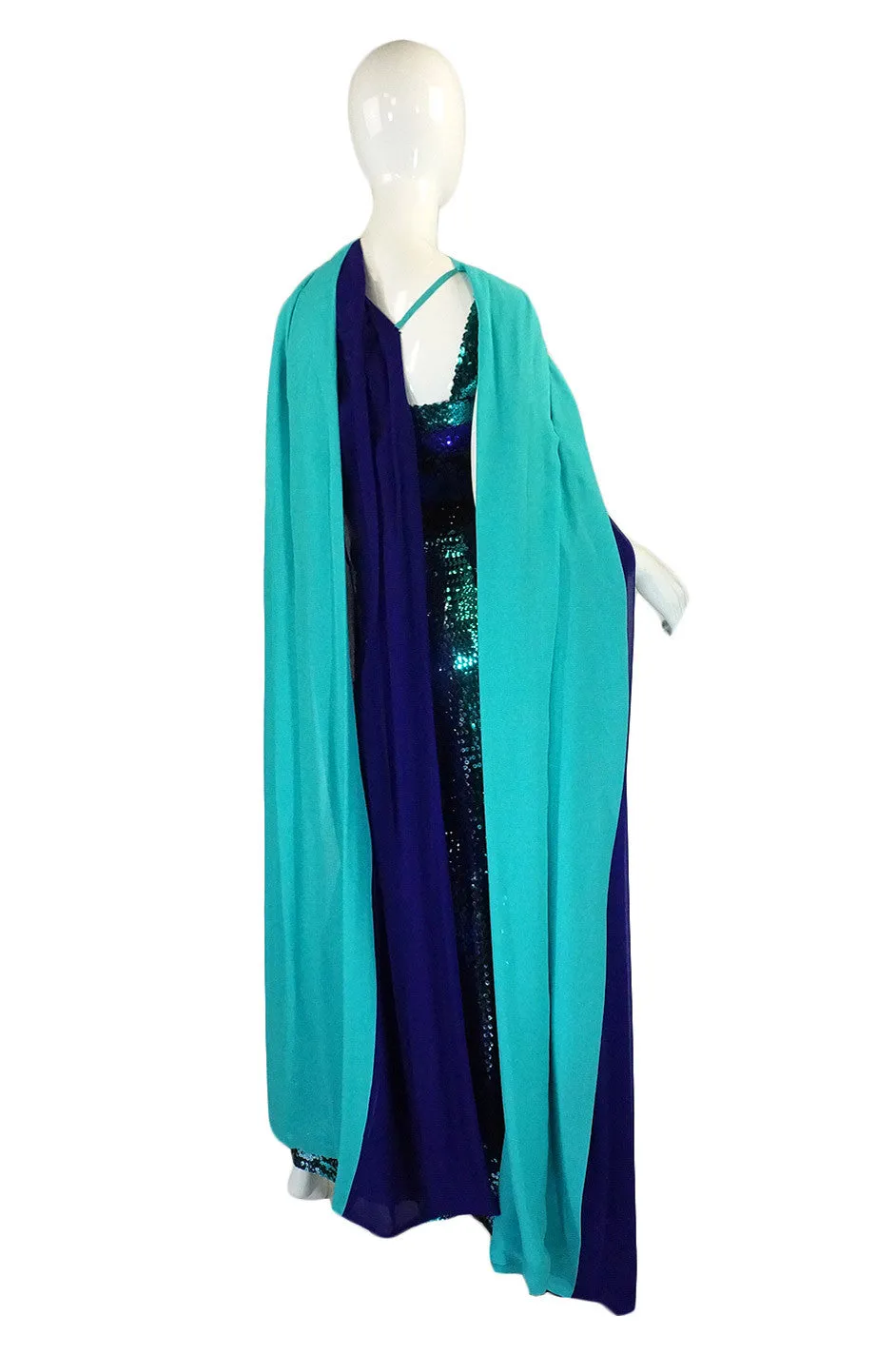 1960s Sequin Givenchy Gown & Wrap