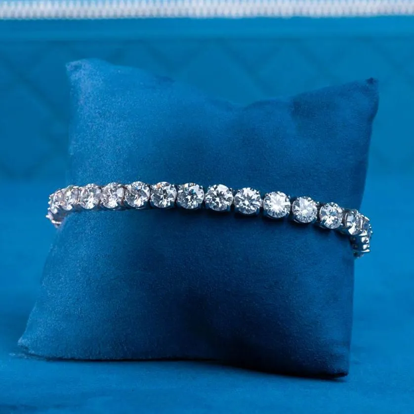 3mm Moissanite Tennis Necklace & Bracelet Bundle 925