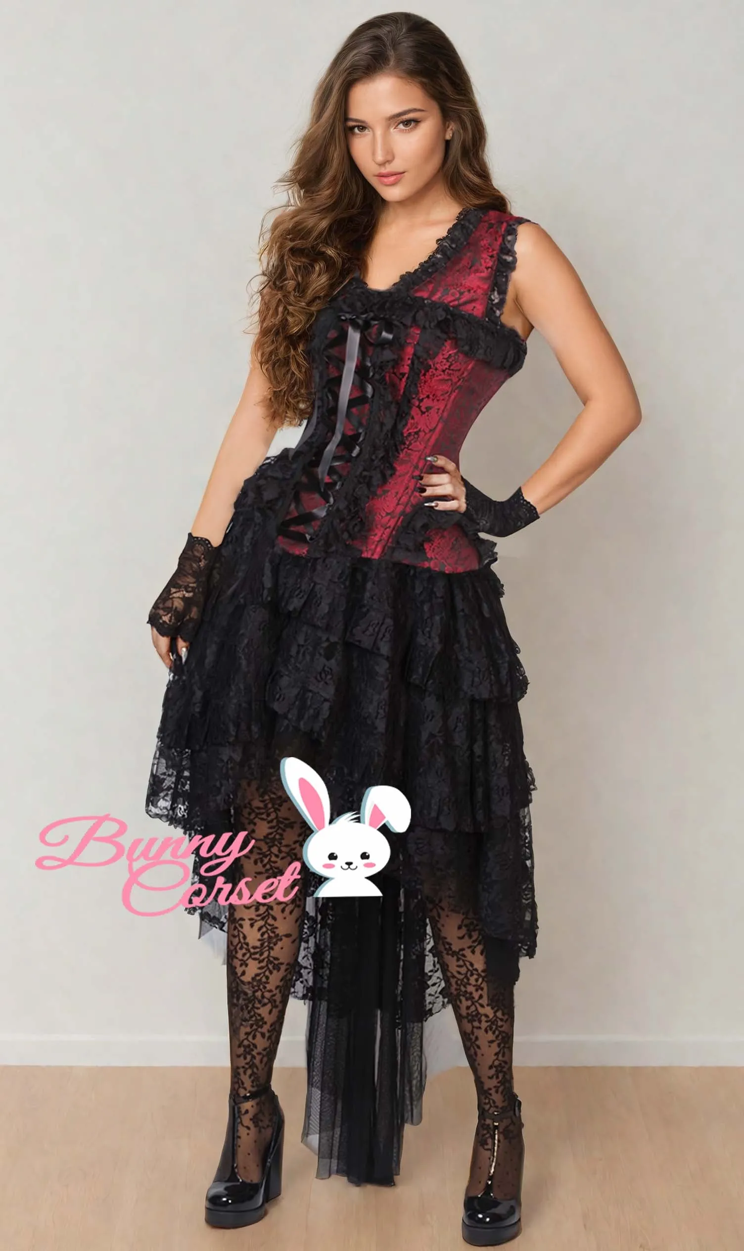 Afolabi Custom Made Victorian Inspired Burlesque Corset Dress