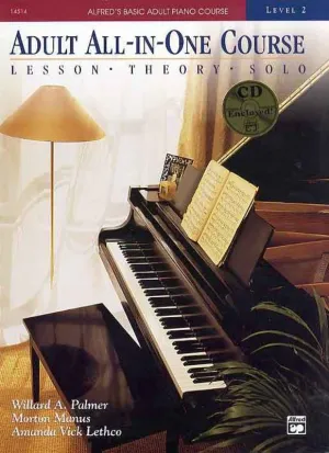 Alfred's Basic Adult All-in-One Piano Course Book 2 & CD
