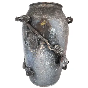 American Rogers Smith & Co. Aesthetic Movement Hammered Silverplate Vase