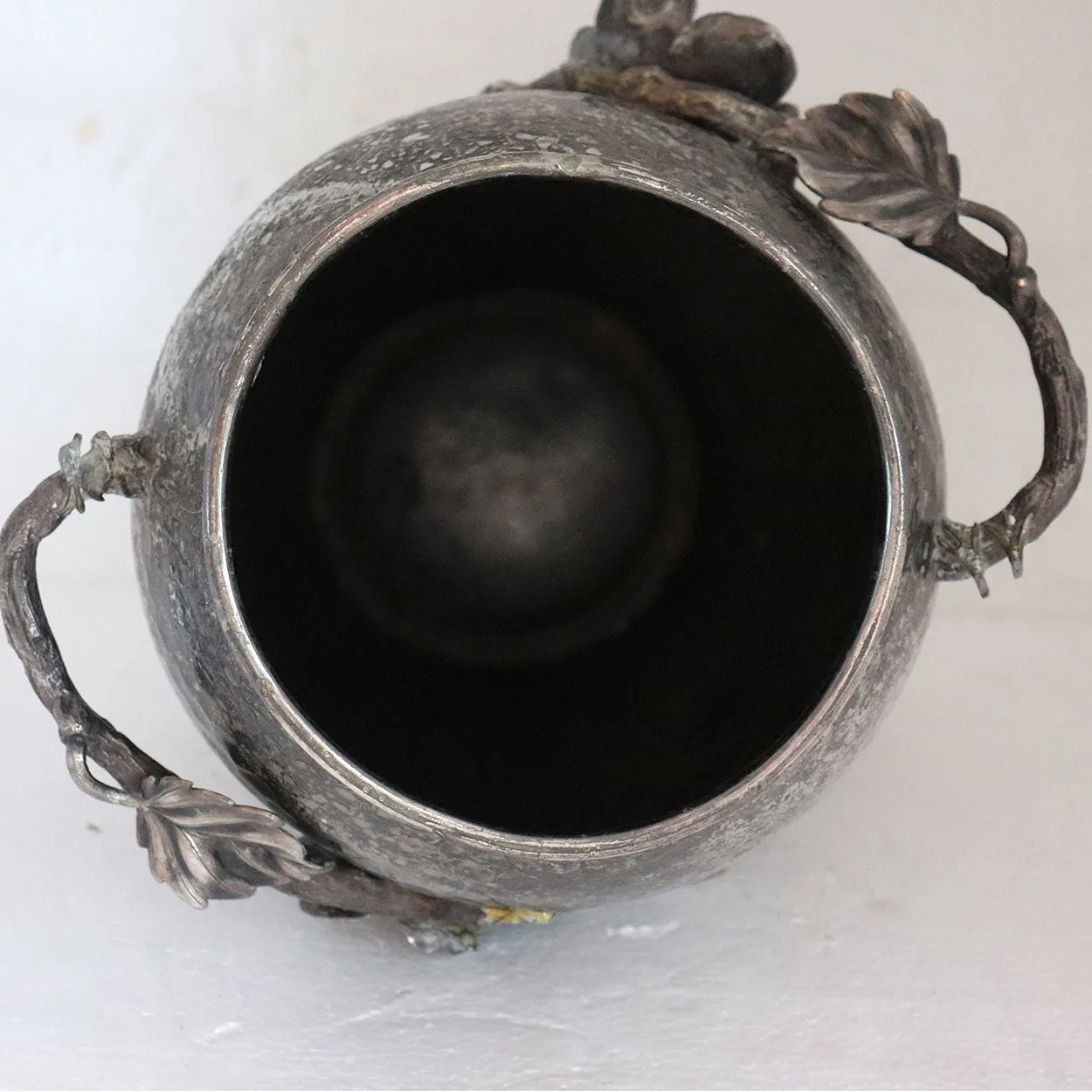 American Rogers Smith & Co. Aesthetic Movement Hammered Silverplate Vase