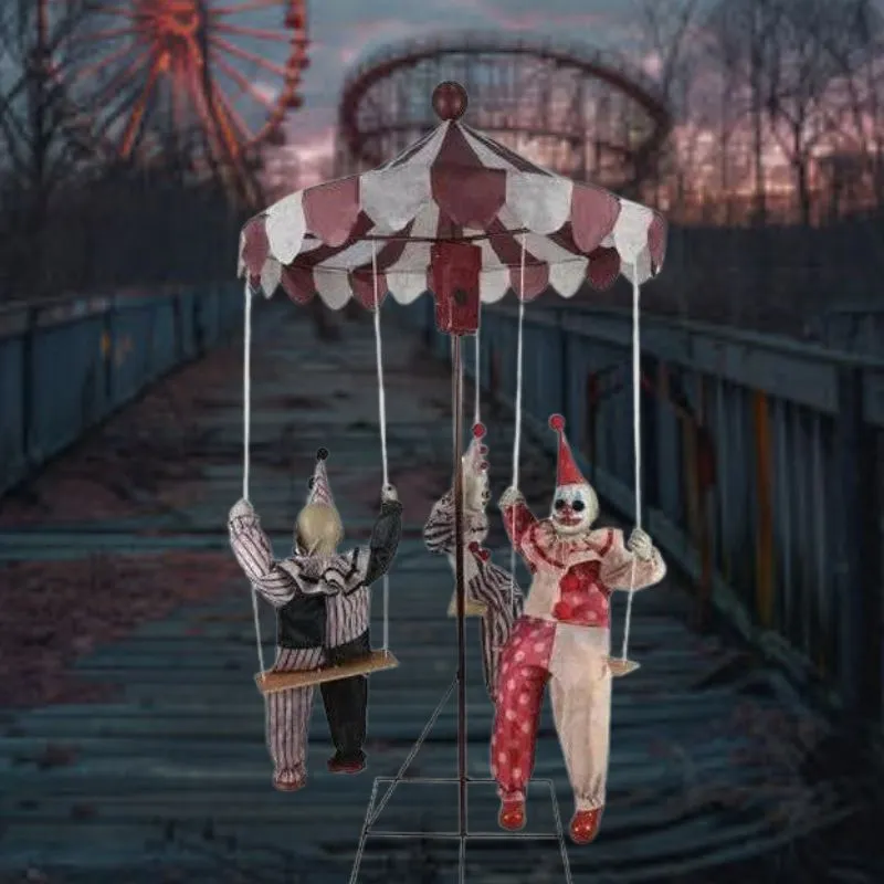 Animated Clown Go Round Prop