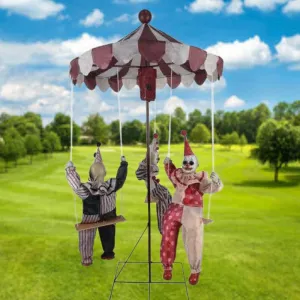 Animated Clown Go Round Prop