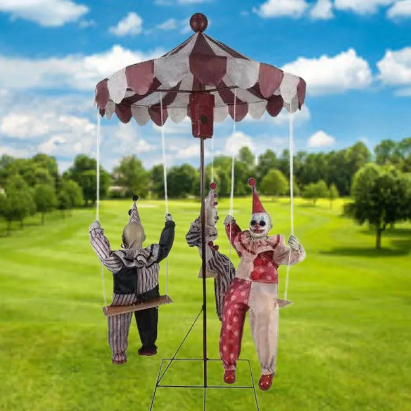 Animated Clown Go Round Prop