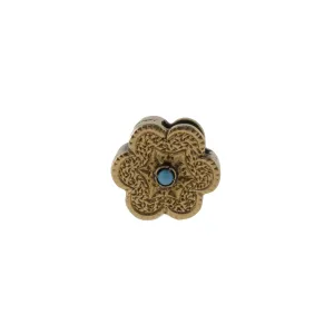 Antique Floral Slide Charm