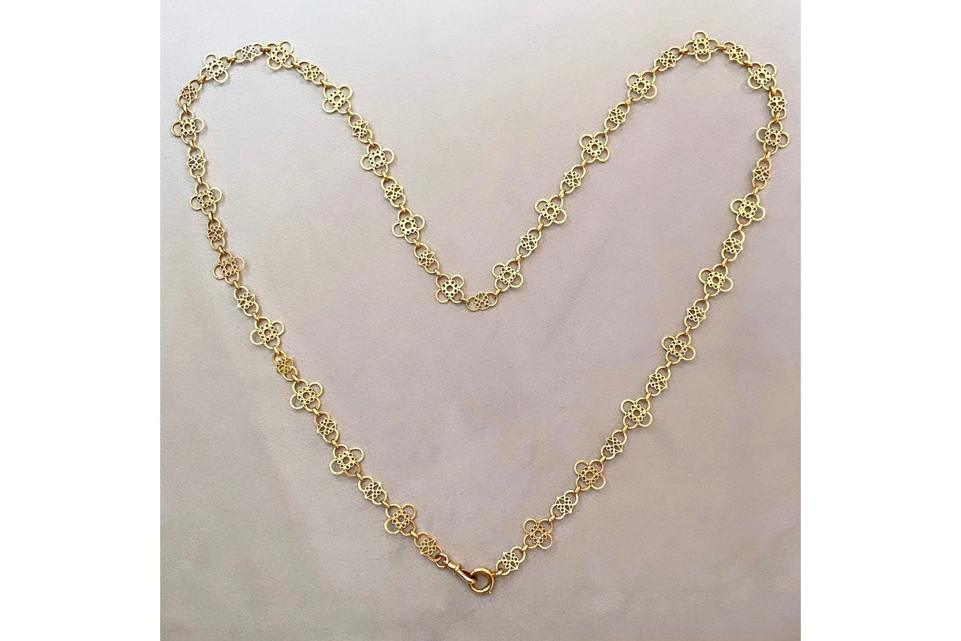 Antique French Filigree 'Lace' Chain