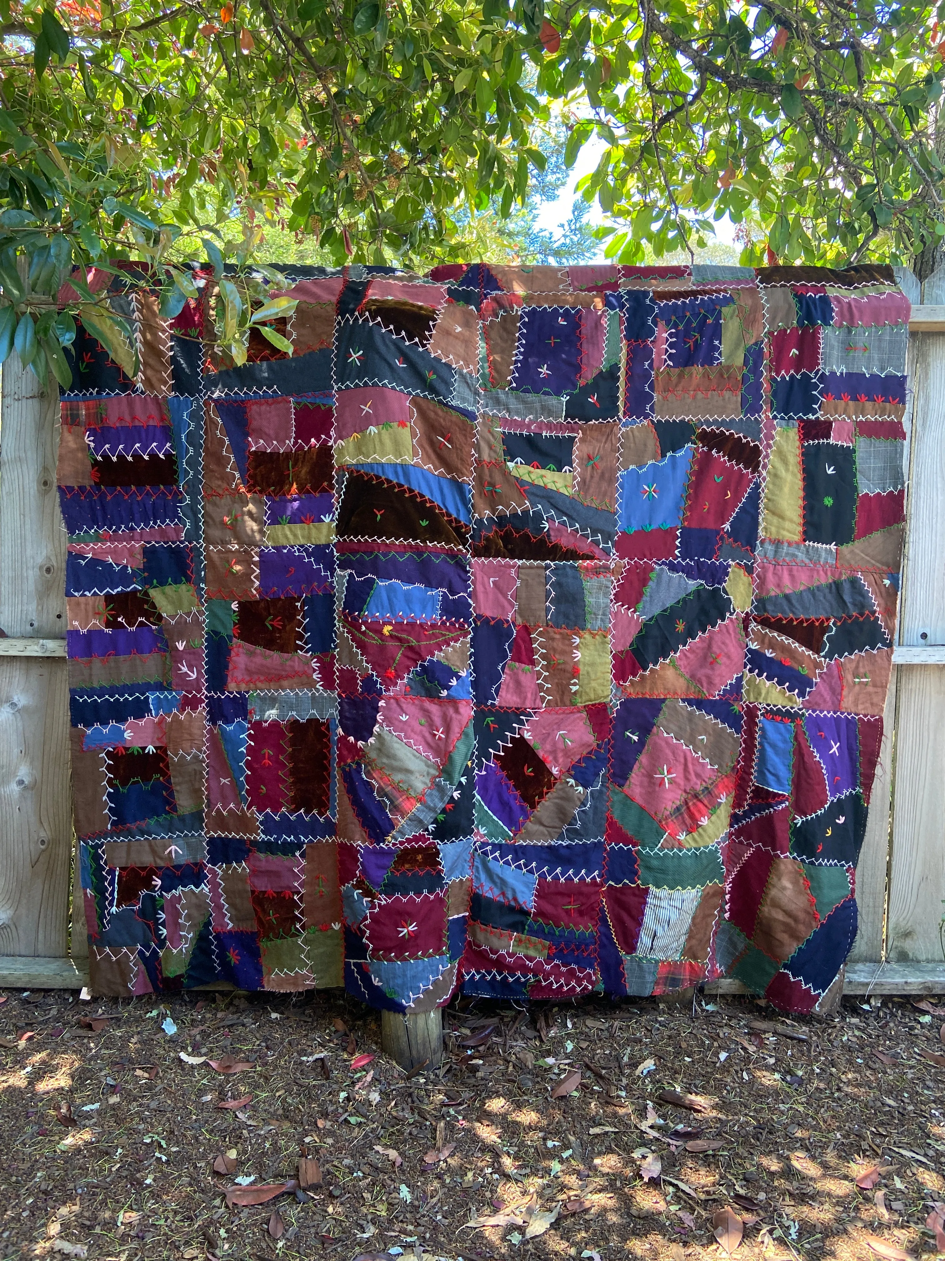 Antique Victorian Crazy Quilt Top
