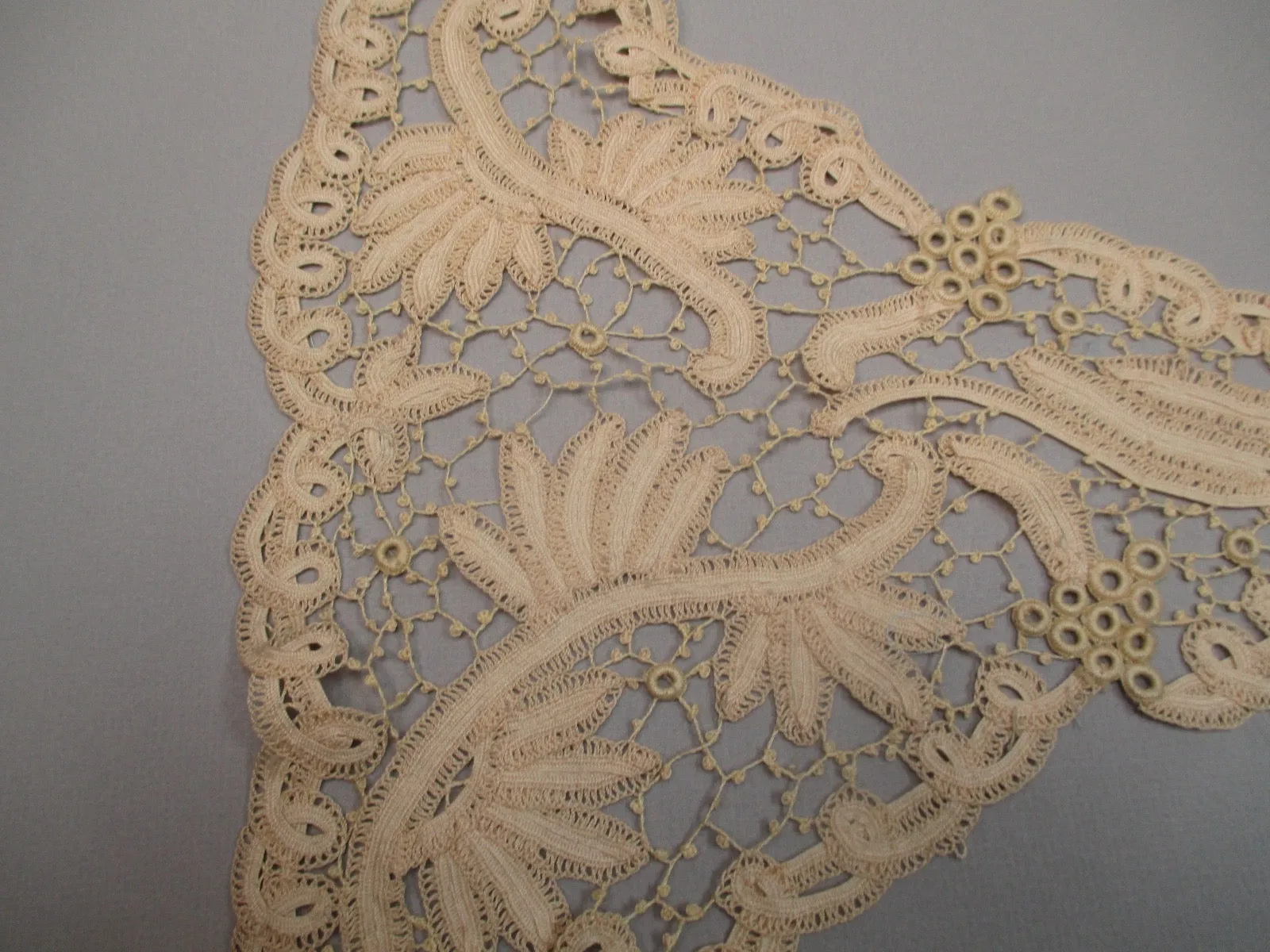 Antique Victorian Handmade Lace Applique