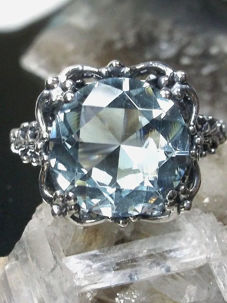 Aquamarine Victorian Ring #D103