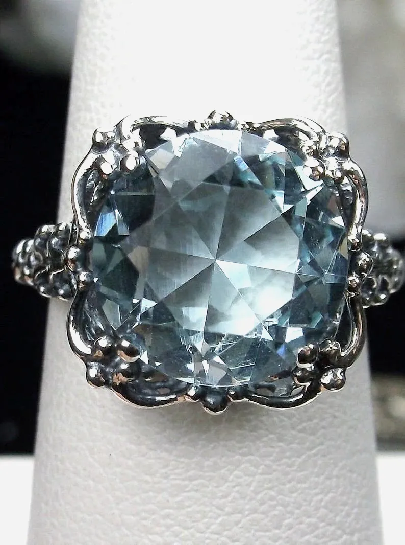 Aquamarine Victorian Ring #D103