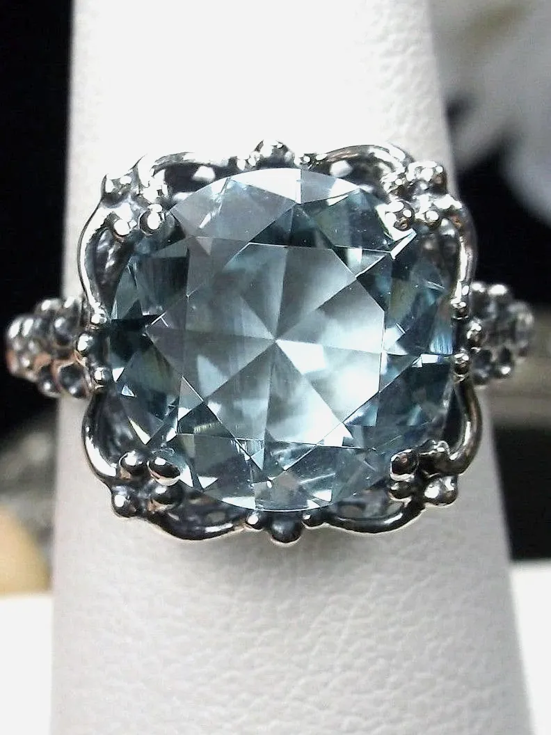 Aquamarine Victorian Ring #D103
