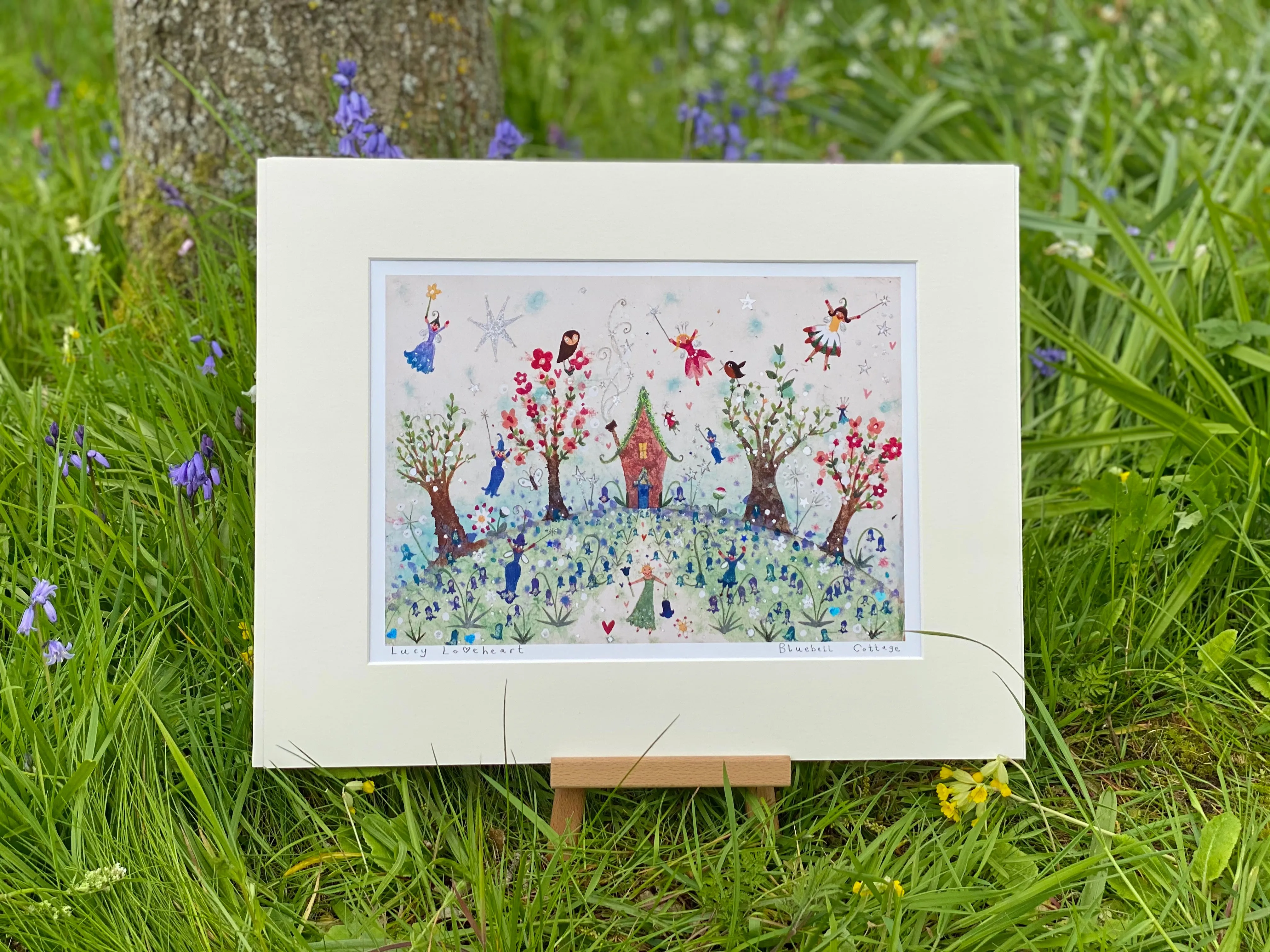 Art Prints | Bluebell Cottage | Lucy Loveheart