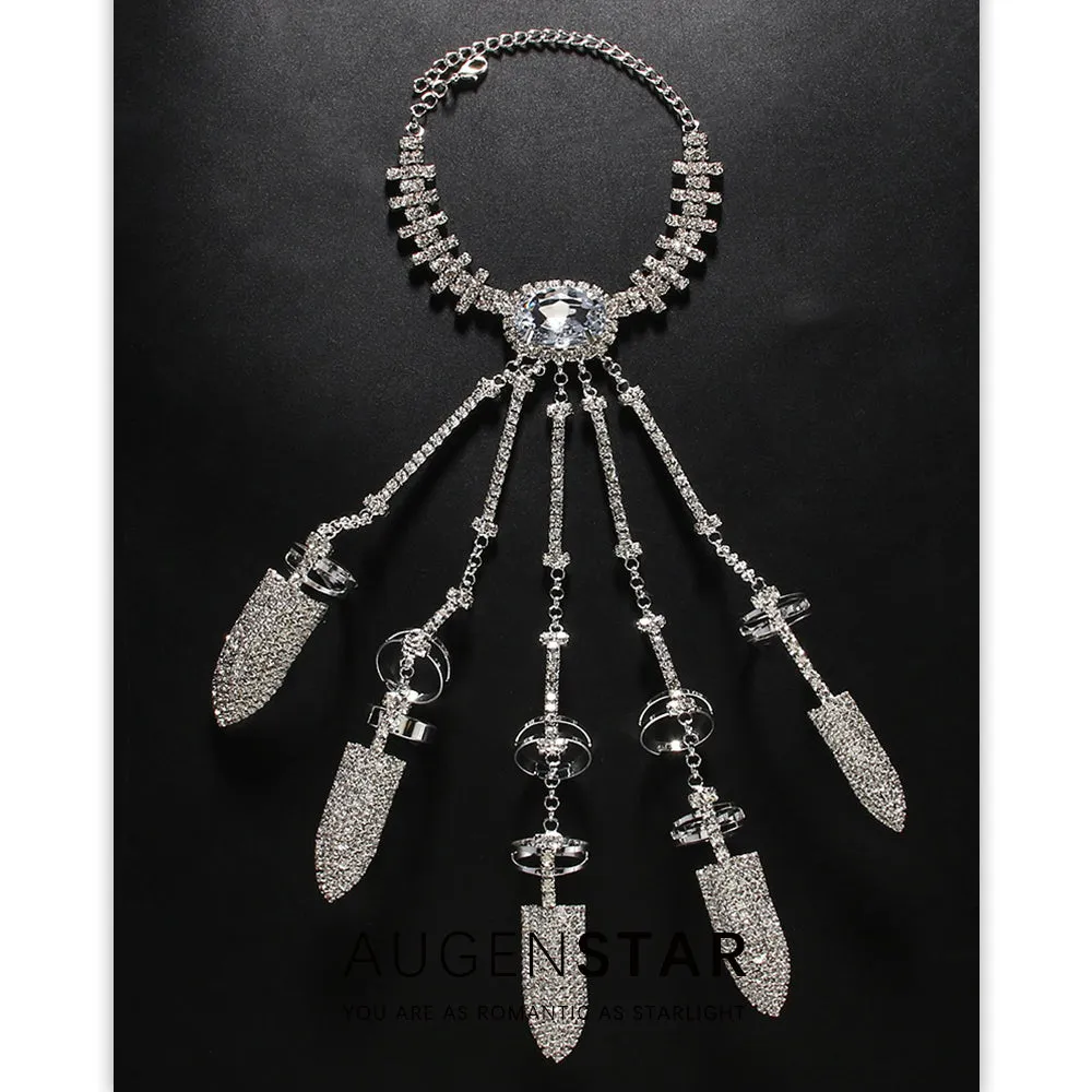 ASR | Hip Hop Rhinestone Mittens Bracelet