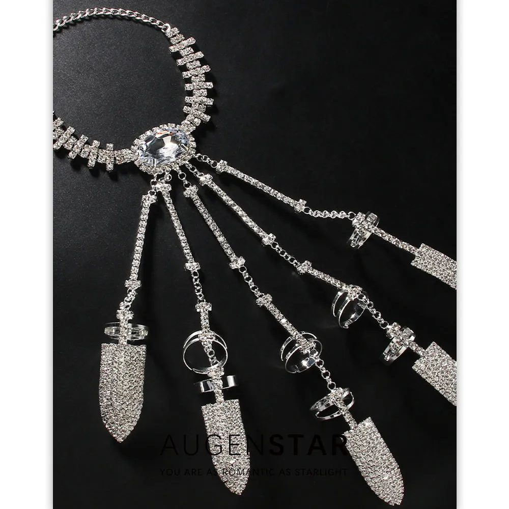 ASR | Hip Hop Rhinestone Mittens Bracelet