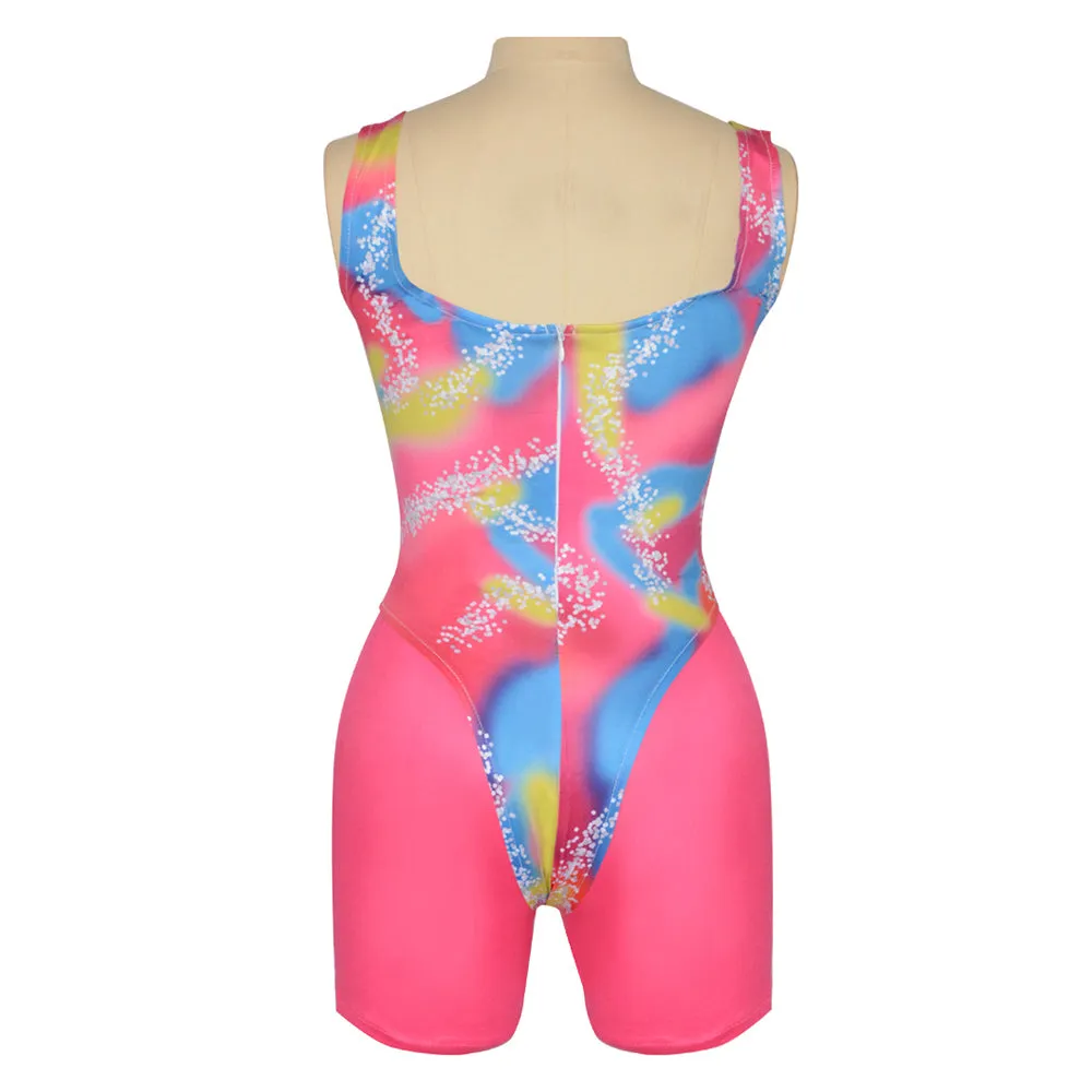 Barbie 2023 Margot Robbie Cosplay Costume Retro Sprotwear Outfit Halloween Carnival Suit
