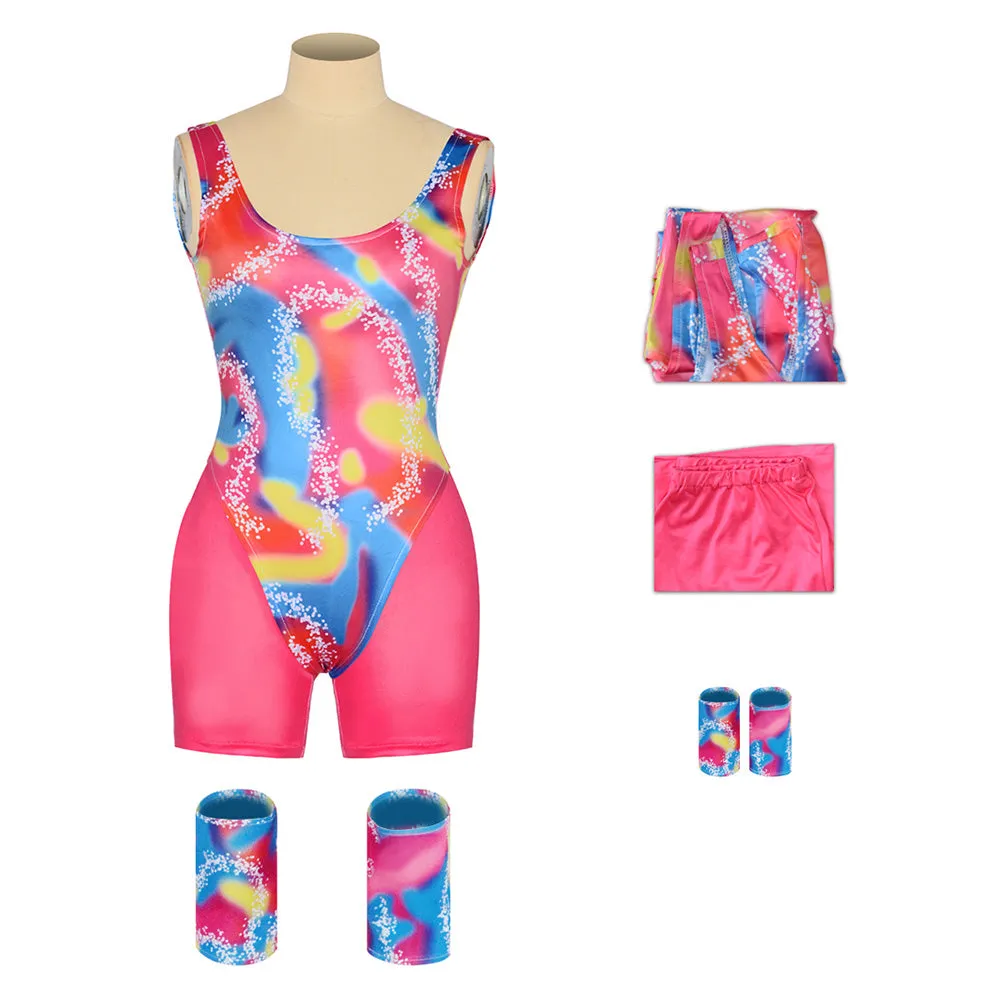 Barbie 2023 Margot Robbie Cosplay Costume Retro Sprotwear Outfit Halloween Carnival Suit