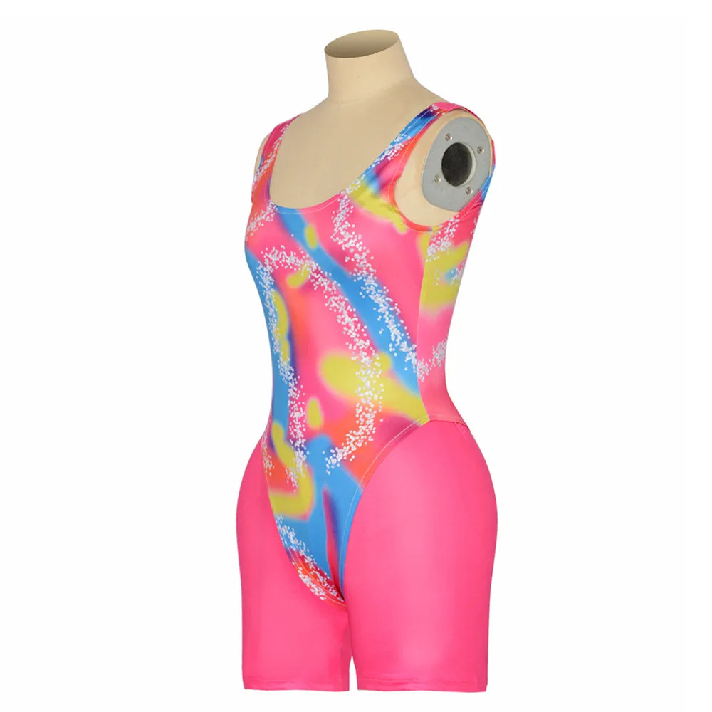 Barbie 2023 Margot Robbie Cosplay Costume Retro Sprotwear Outfit Halloween Carnival Suit