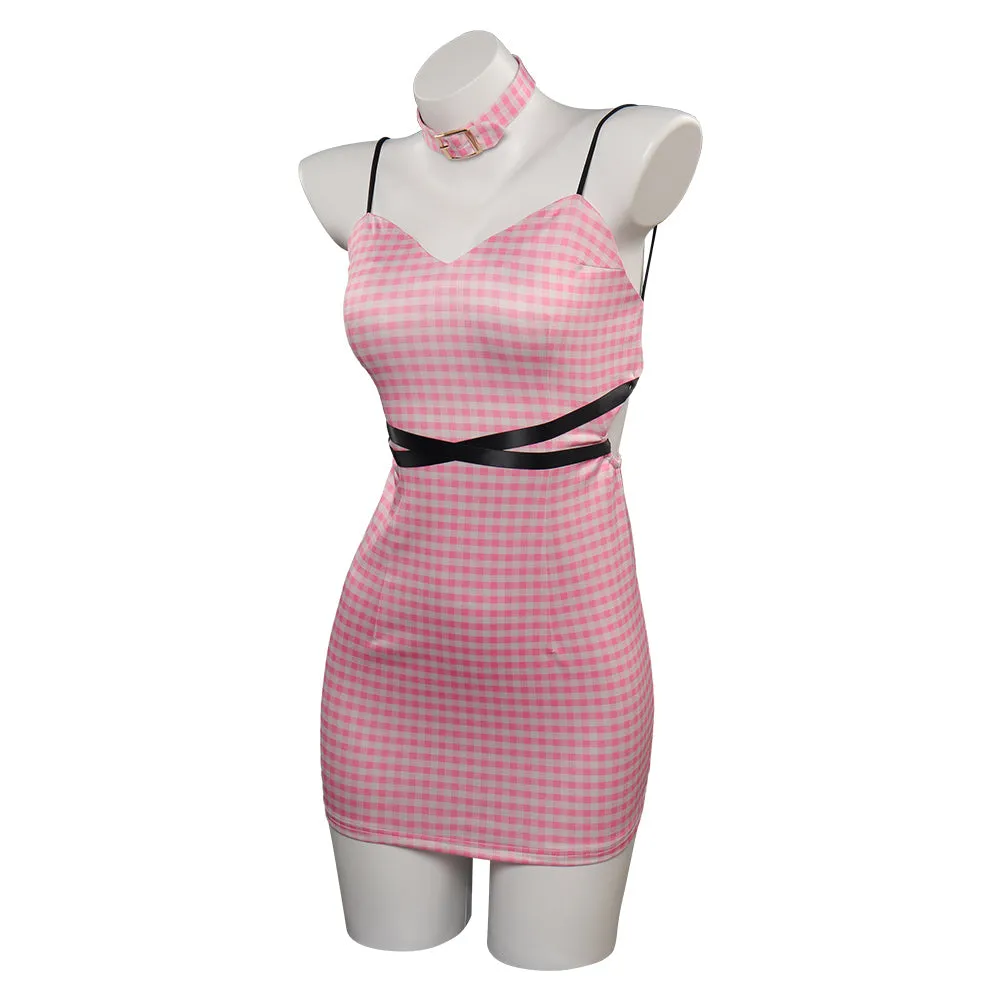 Barbie Original Design Print Dress Cosplay Costume Halloween Carnival Suit