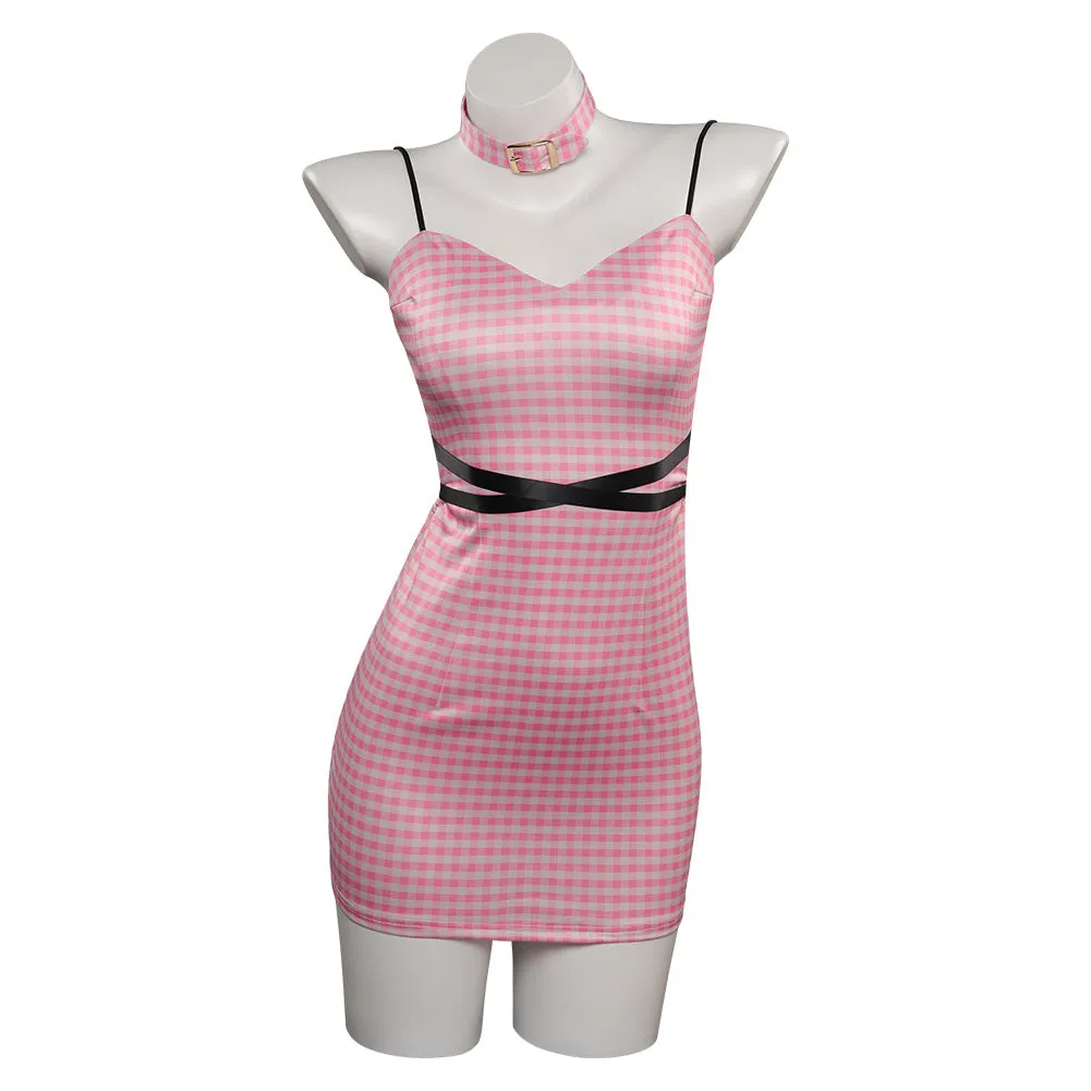 Barbie Original Design Print Dress Cosplay Costume Halloween Carnival Suit