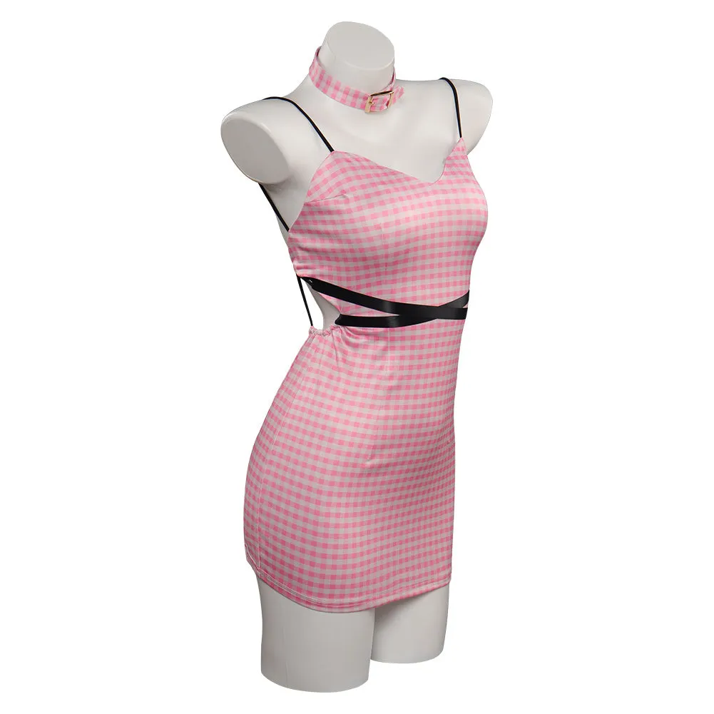 Barbie Original Design Print Dress Cosplay Costume Halloween Carnival Suit