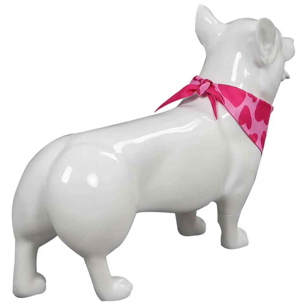Barbie Pet Dog Pink Love Print Scarf Cosplay Costume Halloween Carnival Suit