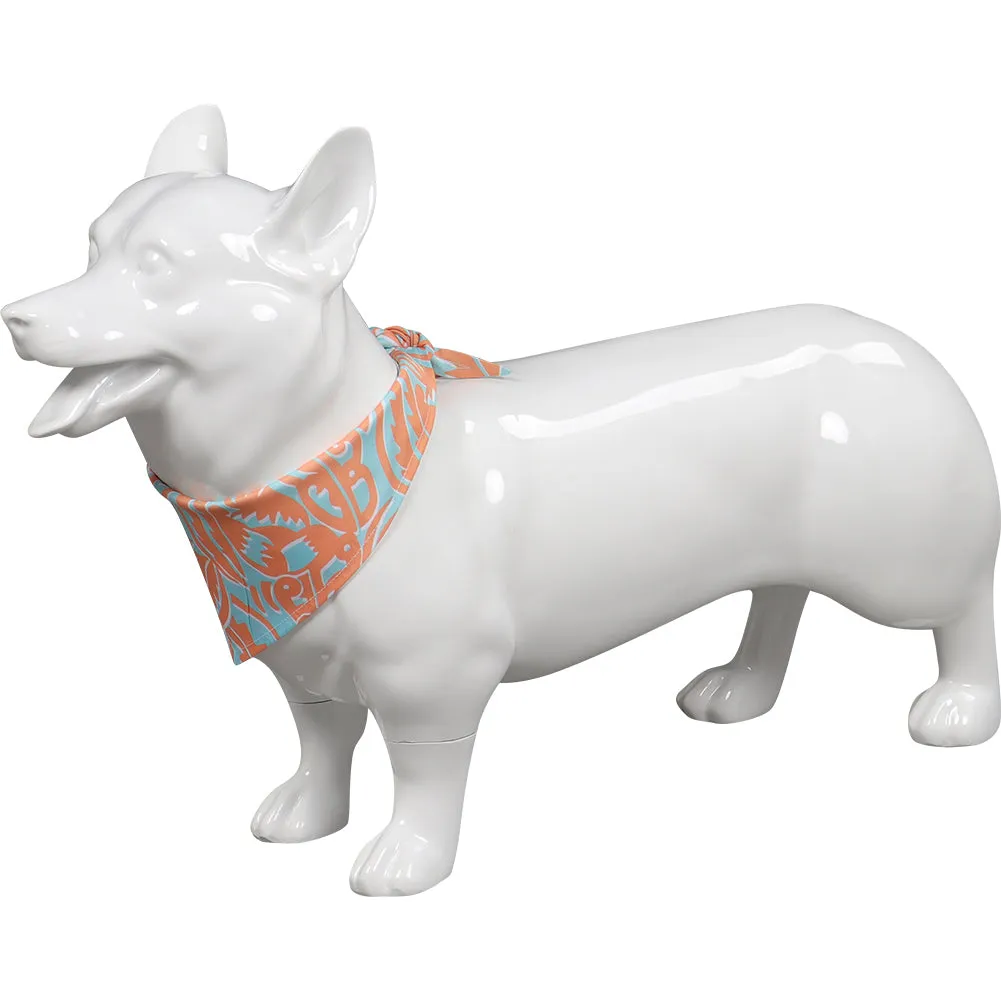 Barbie Pet Dog Print Scarf Bib Cosplay Costume Accessories Outfits Halloween Carnival Suit