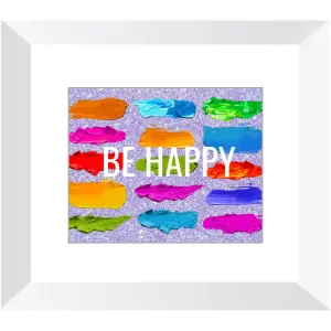 Be Happy Framed Print