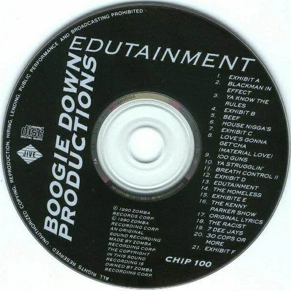 Boogie Down Productions: Edutainment (CD, Album, RE)