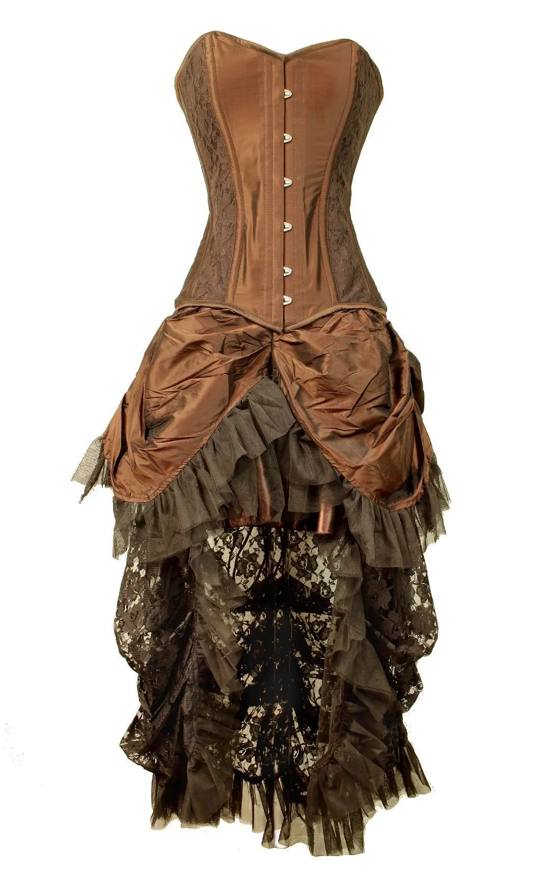 Burleska Victorian Steampunk Corset and Skirt Costume Set