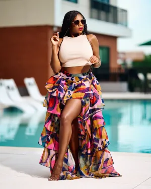 Carnival | Hi-Low Skirt | Multi-color