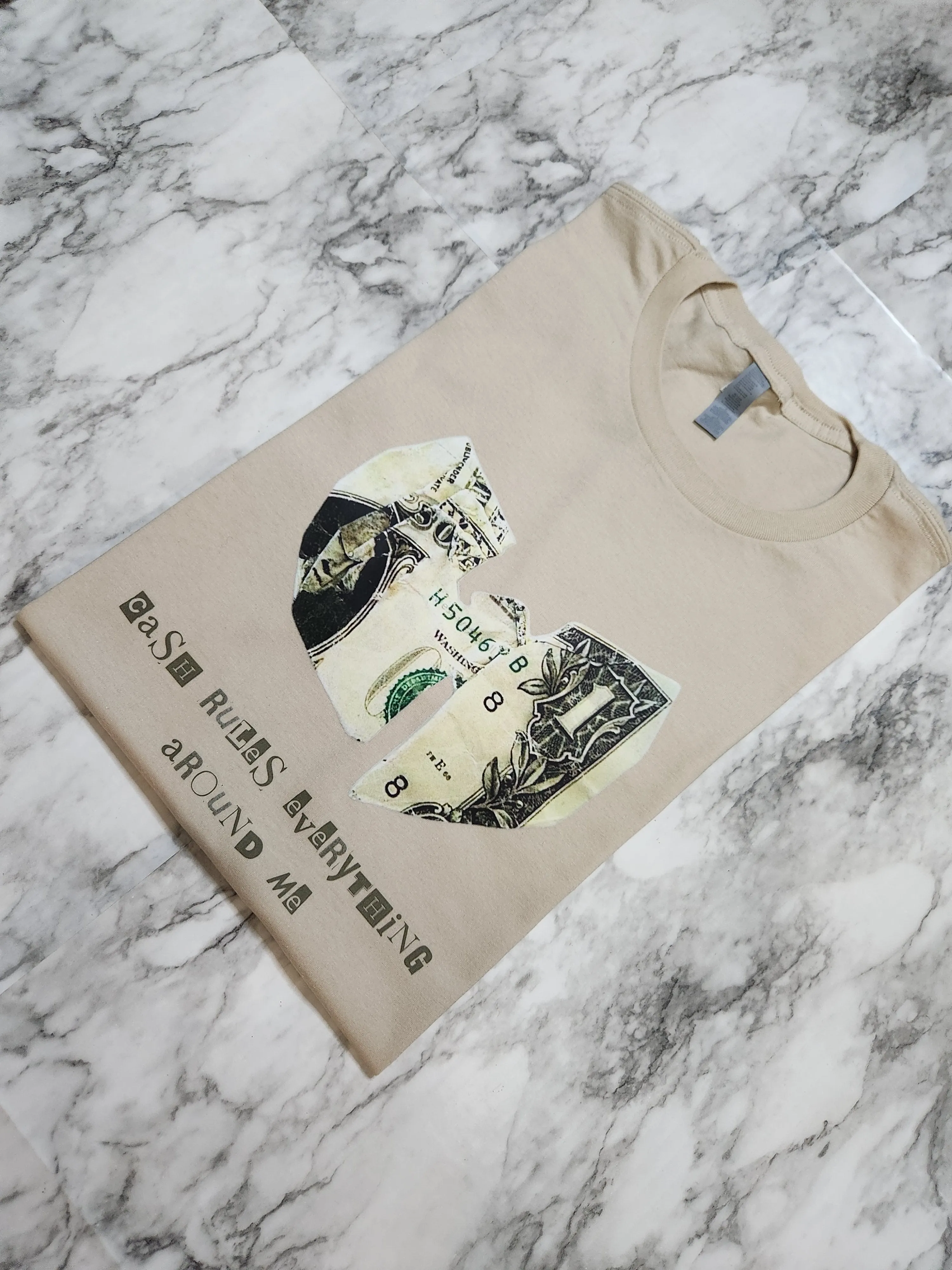 Cash Rules T-Shirt (Cream)