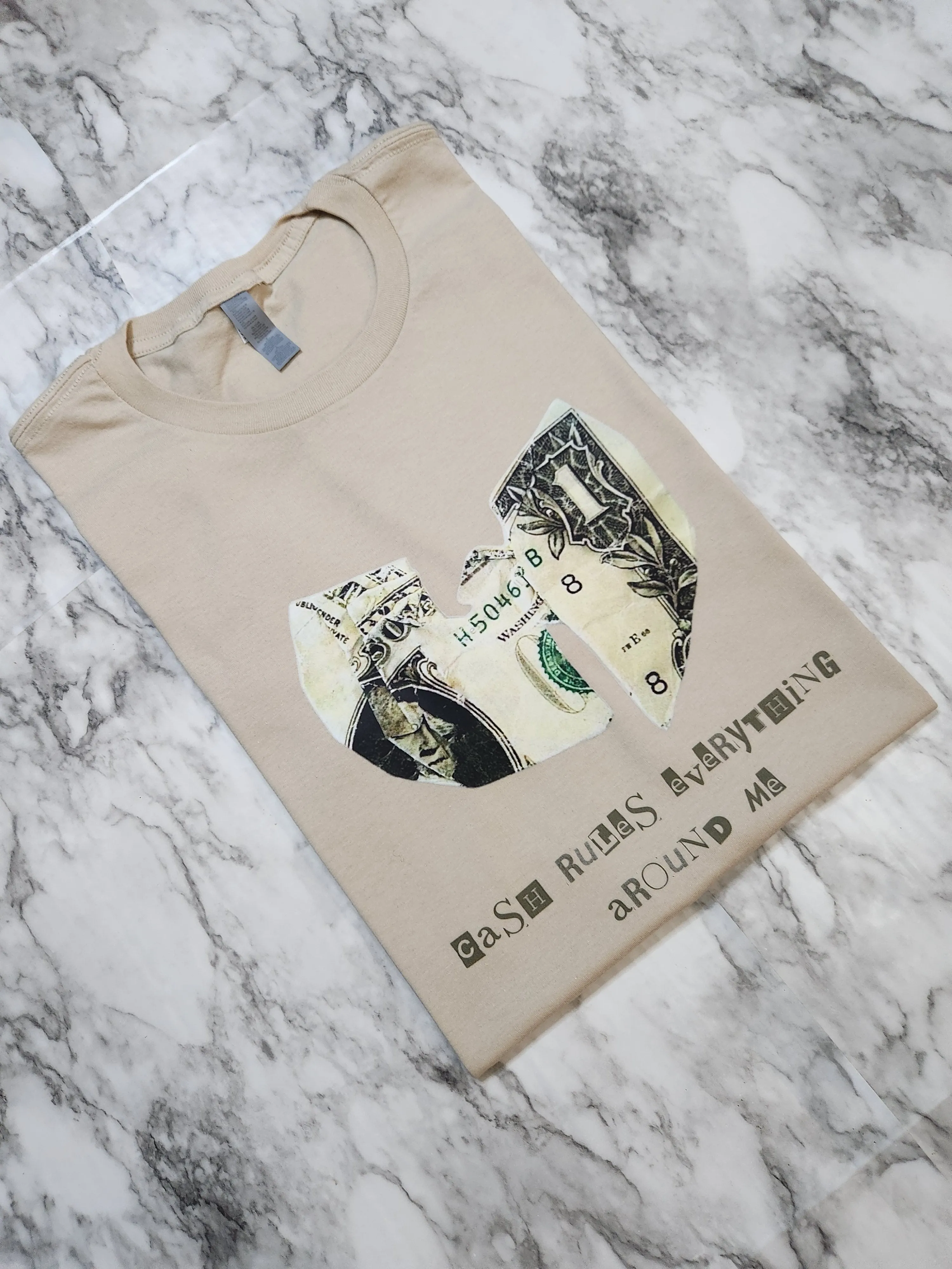 Cash Rules T-Shirt (Cream)