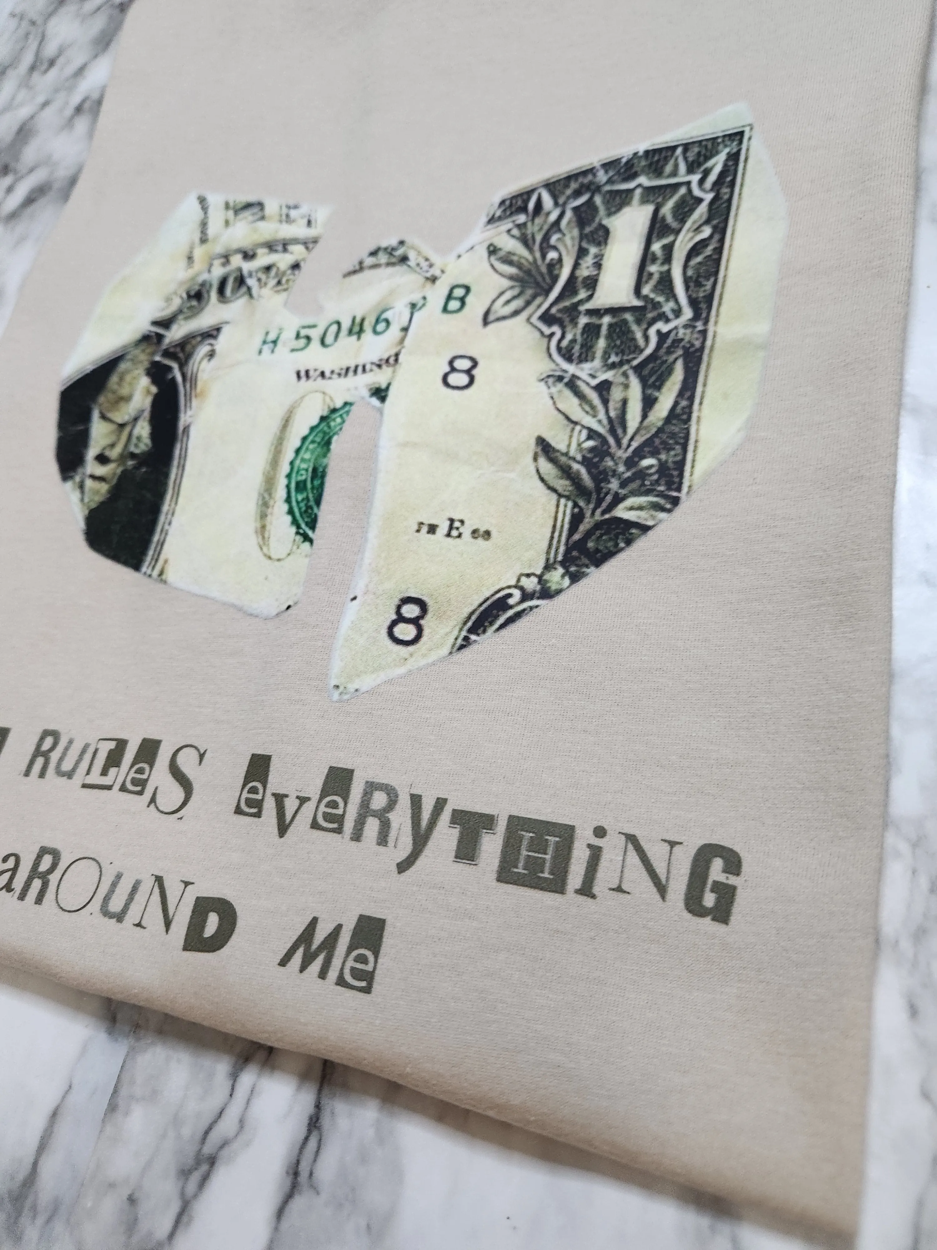 Cash Rules T-Shirt (Cream)