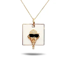 Chameleon Hip-Hop Dog Pendant