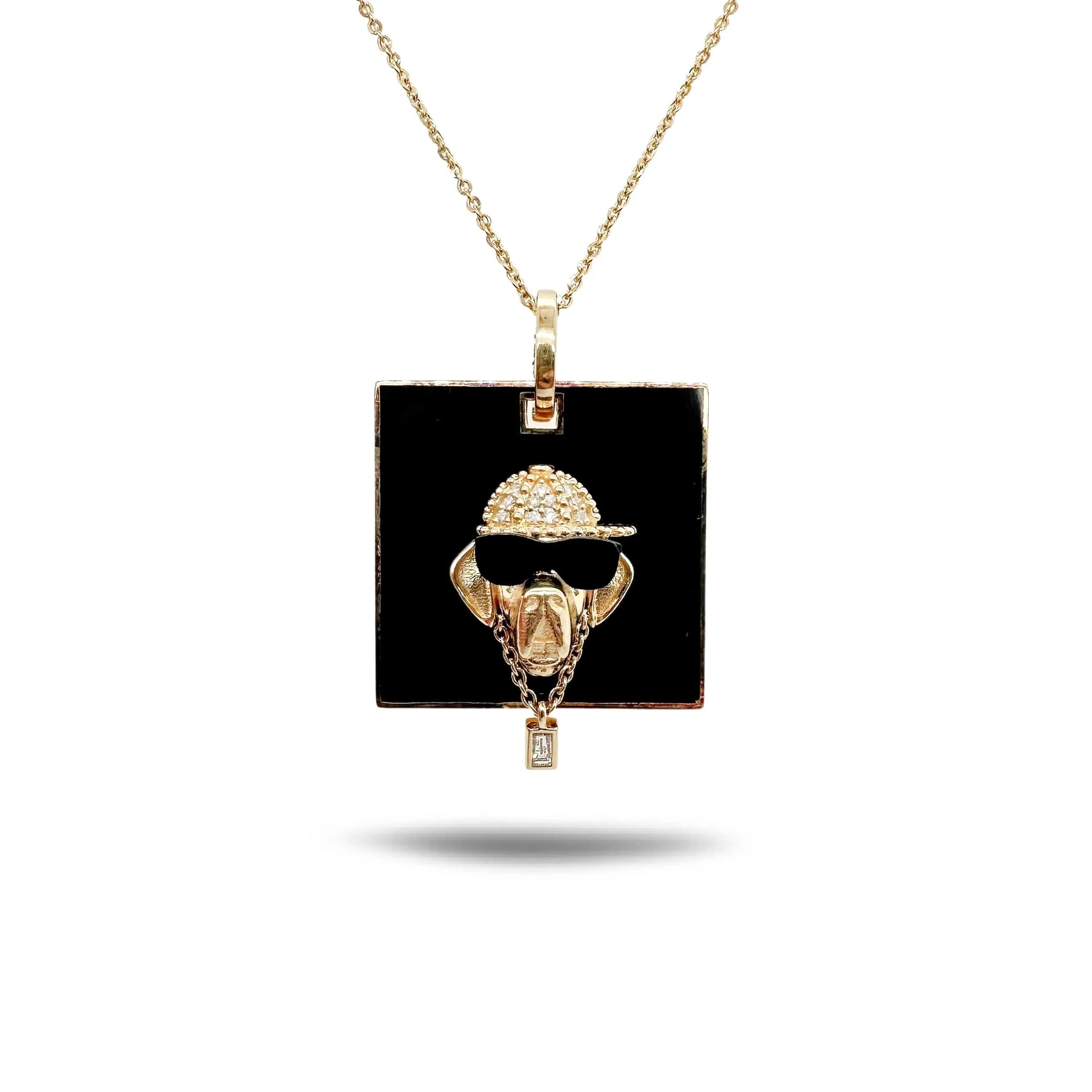 Chameleon Hip-Hop Dog Pendant