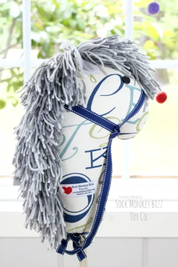 Child's Ride-On Toy Stick Horse, Alphabet