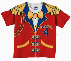 Circus Birthday Shirt, Personalized Circus Ringmaster T-Shirt, Carnival Birthday Tshirt, Childrens Clothing