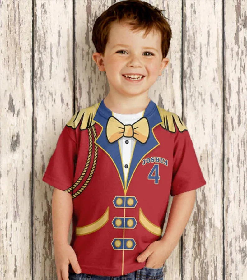 Circus Birthday Shirt, Personalized Circus Ringmaster T-Shirt, Carnival Birthday Tshirt, Childrens Clothing