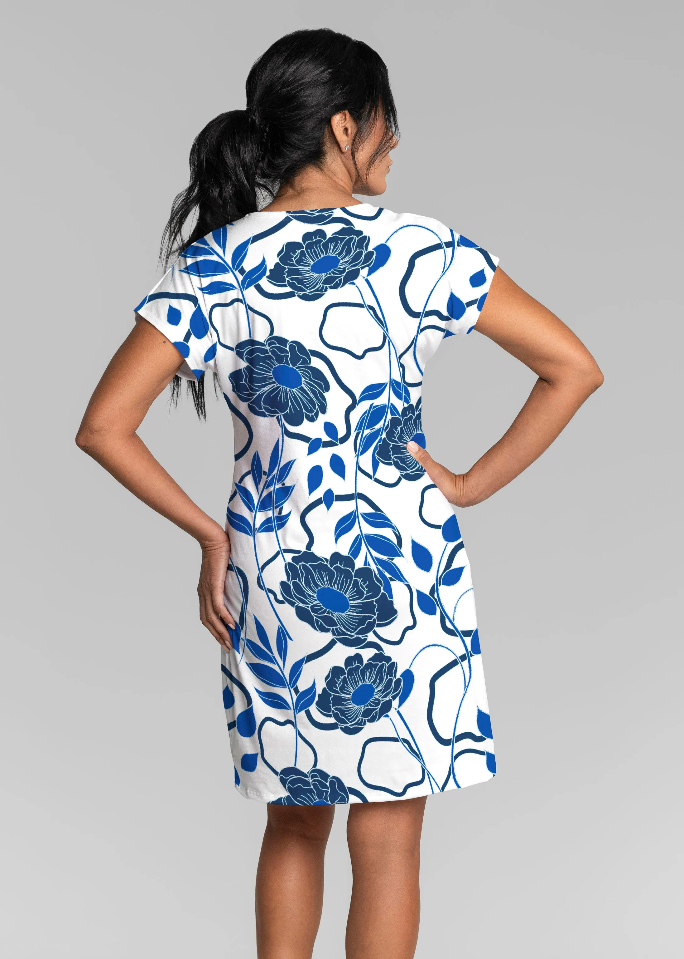 Clarrissa Navy (8138) ~ Lucy Tee Dress