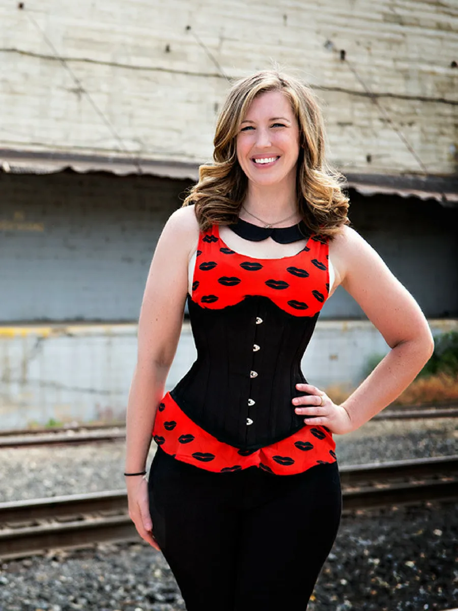 Cotton Romantic Curve Longline Underbust Corset : CS-345