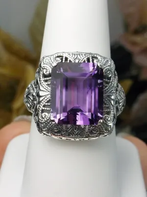 D149, Intricate Victorian Ring, Natural Gem, Victorian Jewelry #D149