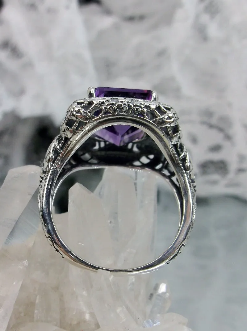 D149, Intricate Victorian Ring, Natural Gem, Victorian Jewelry #D149