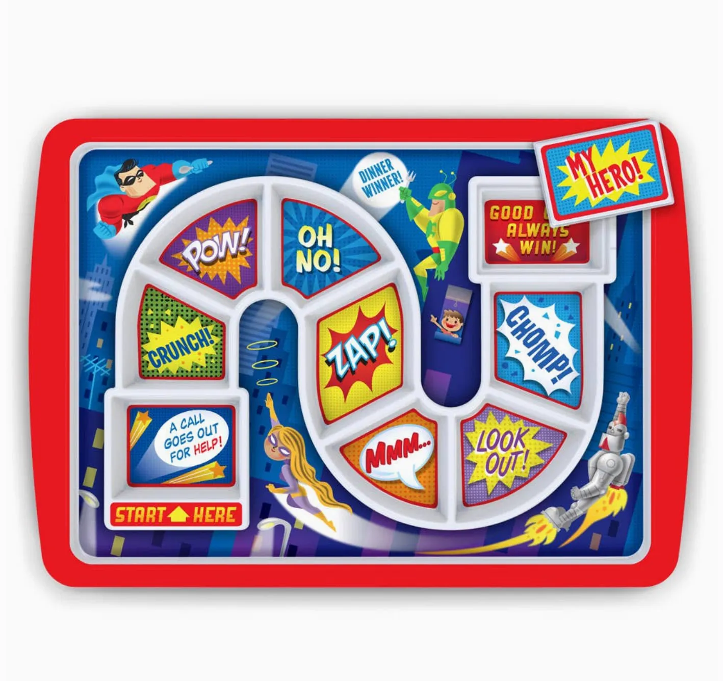 Dinner Winner - super hero plate
