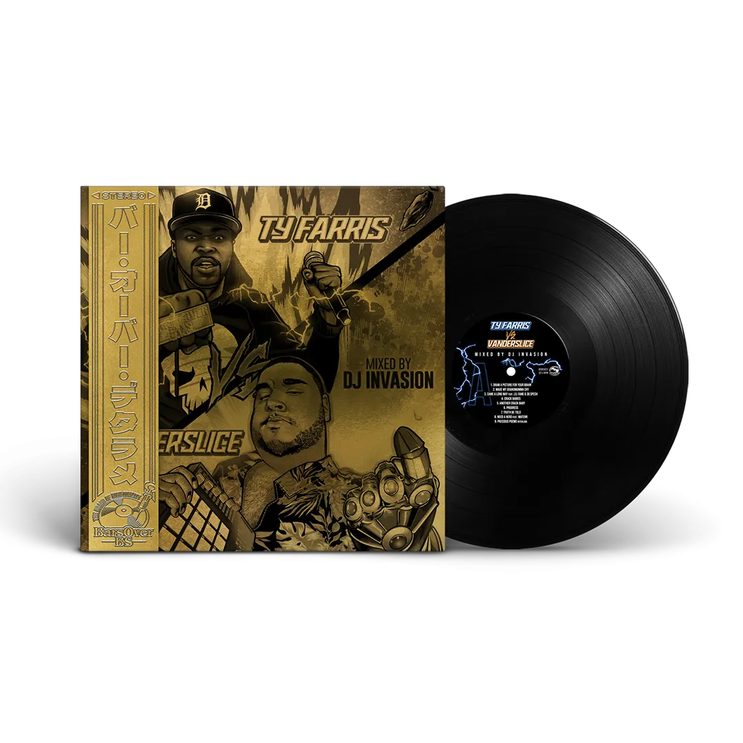 Dj Invasion Presents - Ty Farris Vs Vanderslice (Gold BarsOverBS Vinyl) (ONE PER PERSON/HOUSEHOLD) (NO REPRESS EVER) (NOT APART OF SALE)