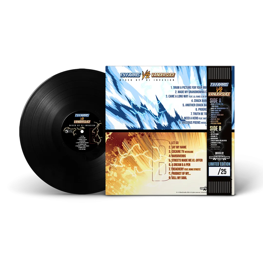 Dj Invasion Presents - Ty Farris Vs Vanderslice (Standard Black Obi Strip Vinyl) (PROMO ARTIST EDITION)