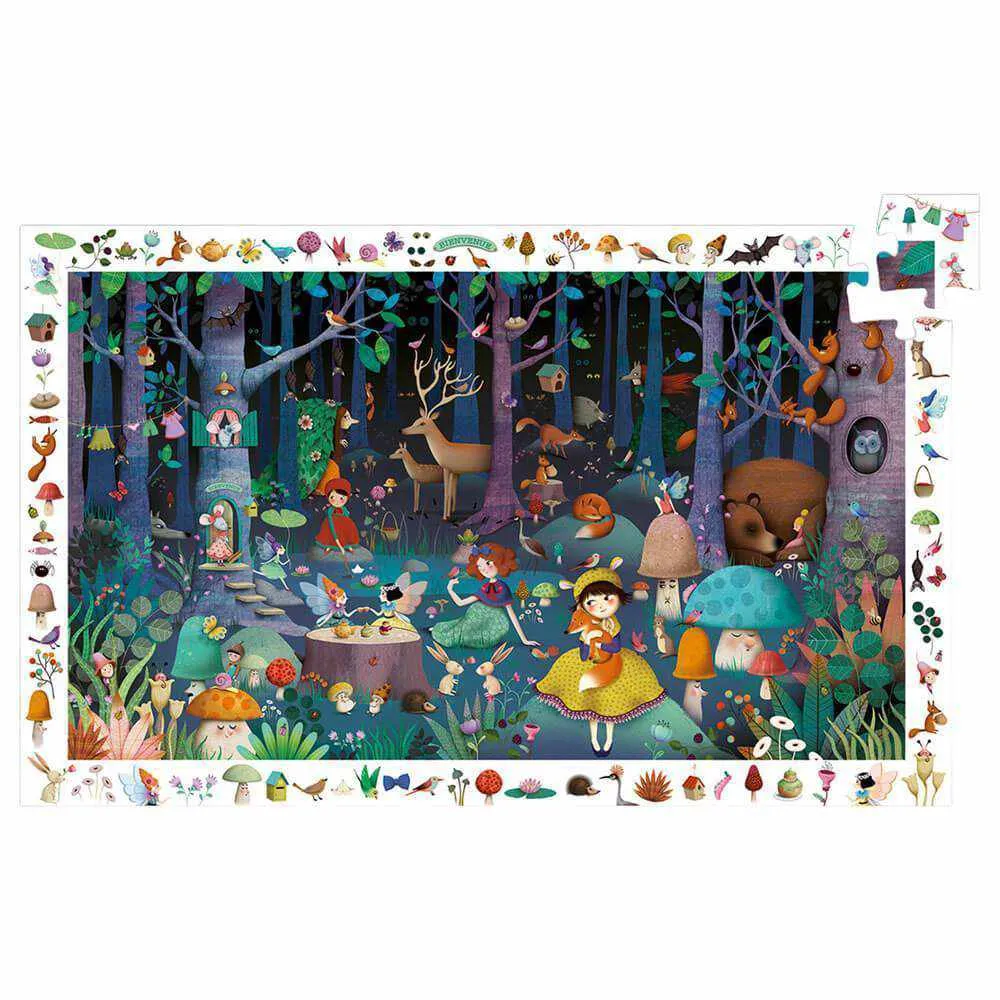 Djeco Enchanted Forest Observation Puzzle, 100pc
